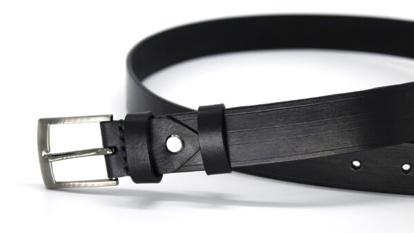 ADAM leather belt details - Black - BANIZS