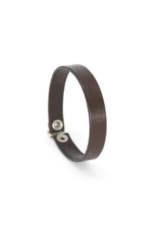 ALEX leather bracelet - Dark Brown - BANIZS