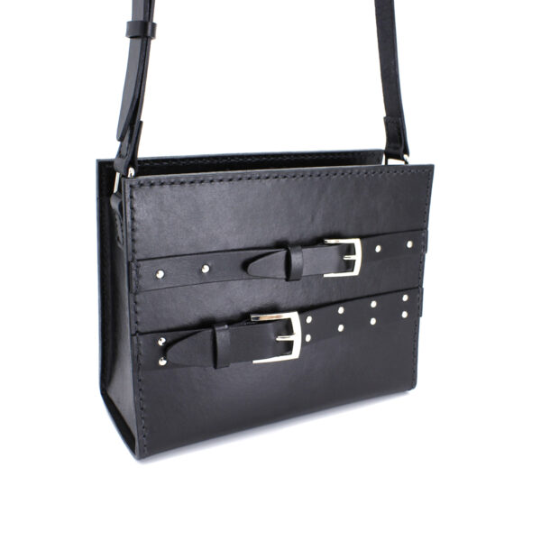 ANIQUE leather bag - Black - BANIZS