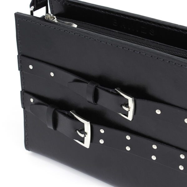 ANIQUE leather bag details - Black - BANIZS