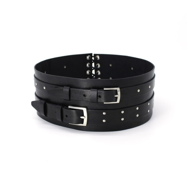 ANIQUE leather belt - Black - BANIZS