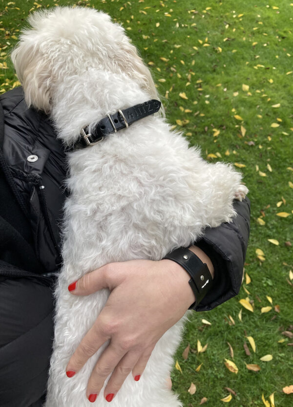 ARCHIE dog collar - Black, EMMA bracelet - Black - BANIZS
