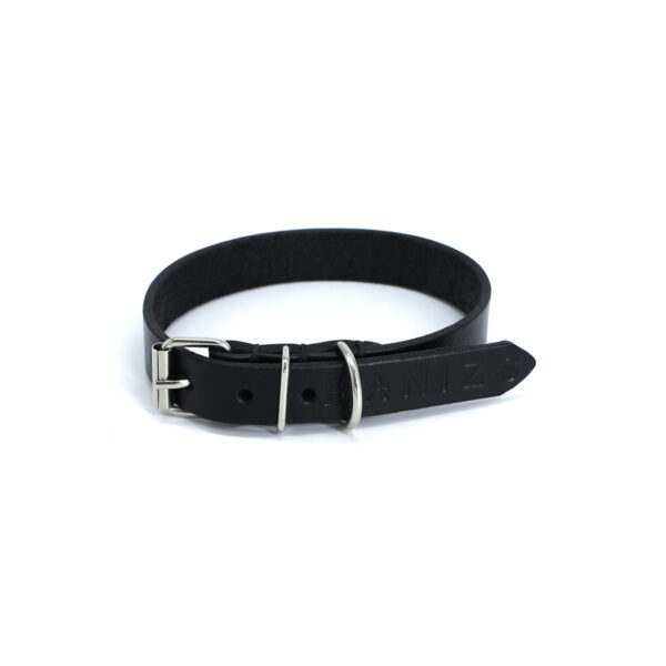 ARCHIE leather dog collar - Black - BANIZS
