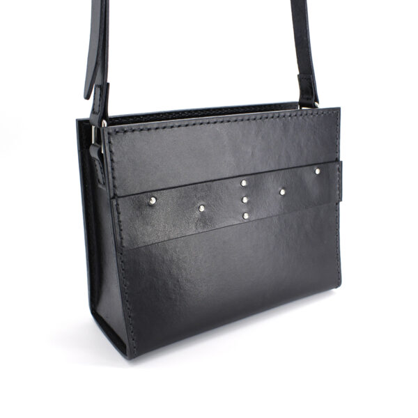 CRISTIANE leather bag - Black - BANIZS