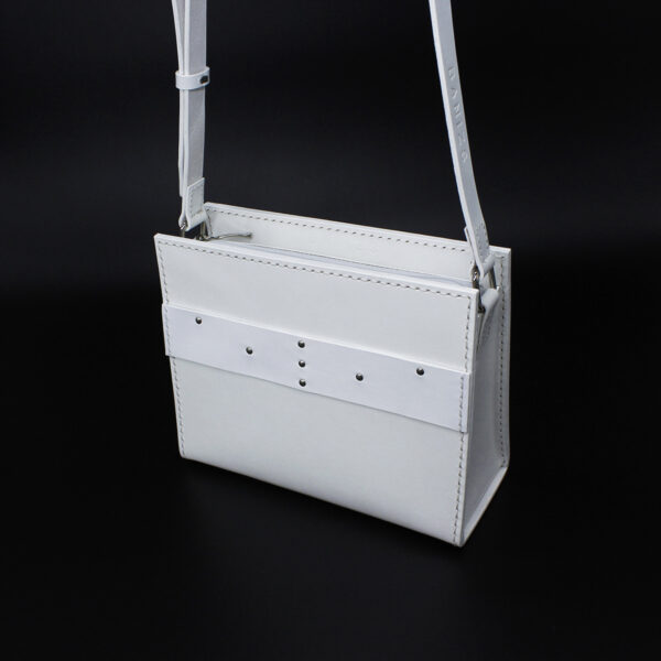 CRISTIANE leather bag - White - BANIZS