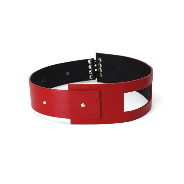 EMMA leather belt - Red - BANIZS
