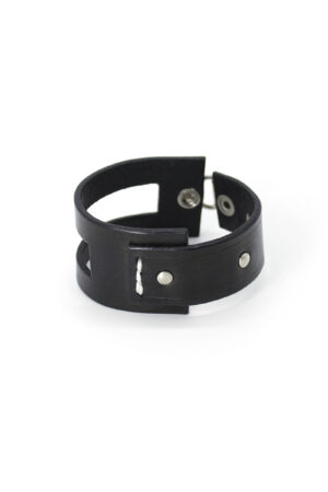 EMMA leather bracelet - Black - BANIZS