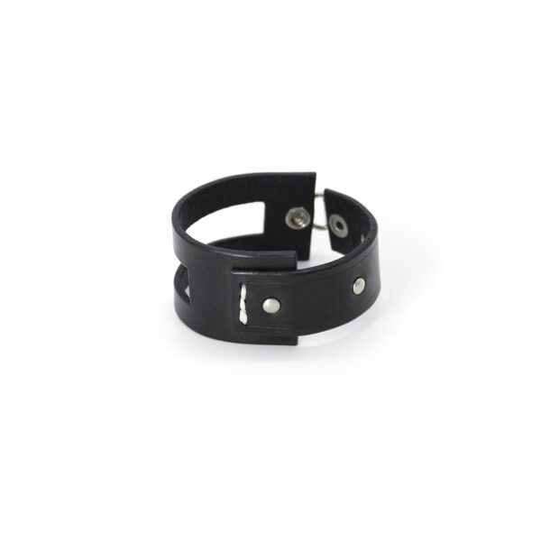 EMMA leather bracelet - Black - BANIZS