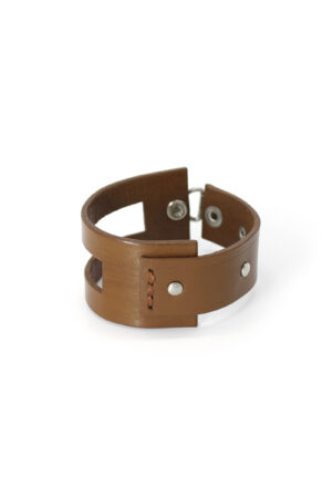 EMMA leather bracelet - Brown - BANIZS