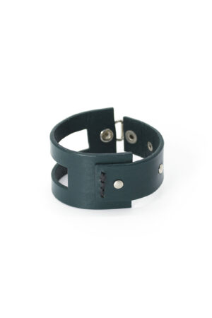 EMMA leather bracelet - Green - BANIZS