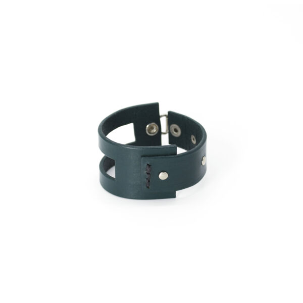 EMMA leather bracelet - Green - BANIZS
