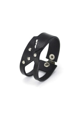 GIULIANA leather bracelet - Black - BANIZS
