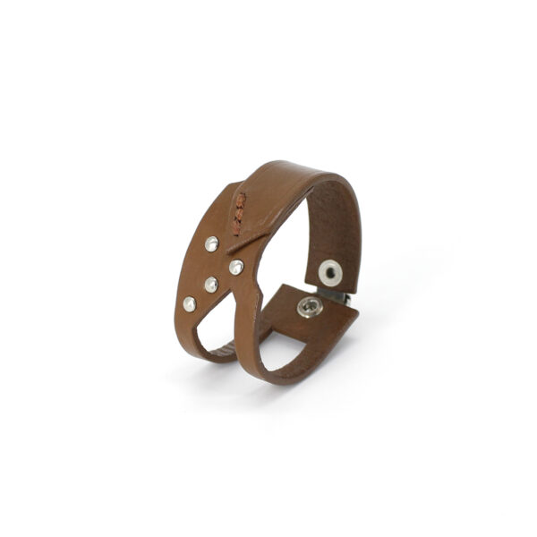 GIULIANA leather bracelet - Brown - BANIZS