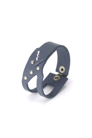GIULIANA leather bracelet - Gray - BANIZS
