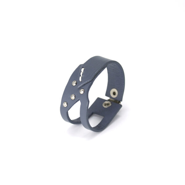 GIULIANA leather bracelet - Gray - BANIZS
