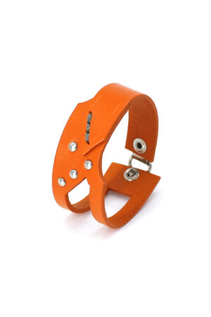 GIULIANA leather bracelet - Orange - BANIZS