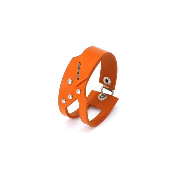 GIULIANA leather bracelet - Orange - BANIZS