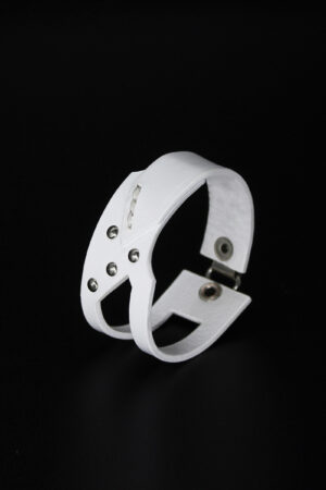 GIULIANA leather bracelet - White - BANIZS