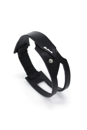 GIULIANA leather upper arm bracelet - Black - BANIZS