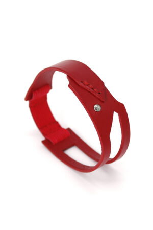 GIULIANA leather upper arm bracelet - Red - BANIZS