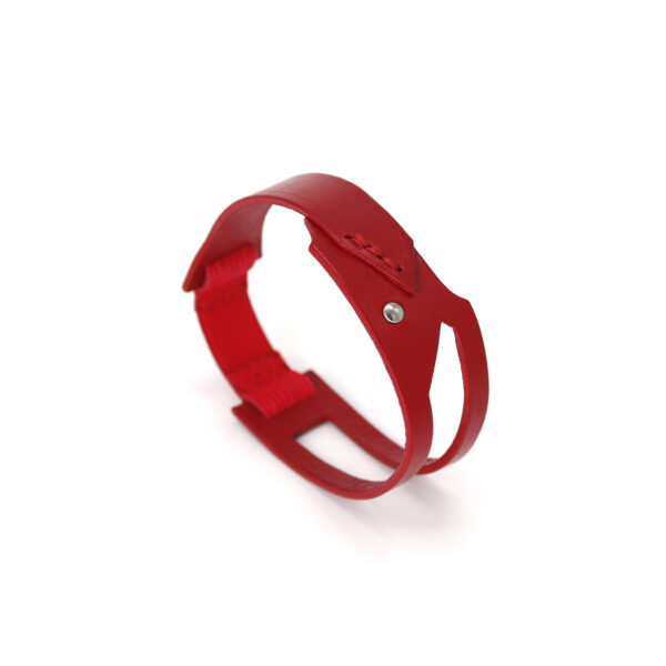 GIULIANA leather upper arm bracelet - Red - BANIZS