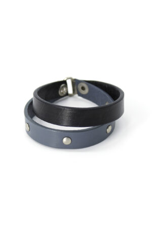 HELENA leather bracelet - Black - BANIZS
