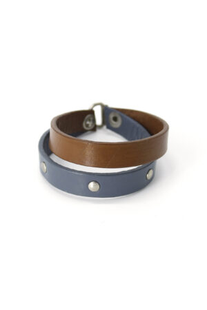 HELENA leather bracelet - Brown - BANIZS
