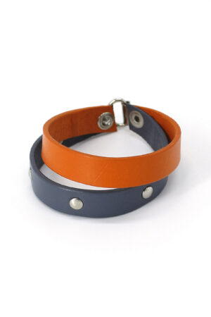 HELENA leather bracelet - Orange - BANIZS