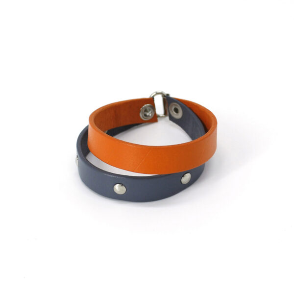 HELENA leather bracelet - Orange - BANIZS