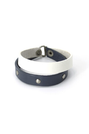 HELENA leather bracelet - White - BANIZS