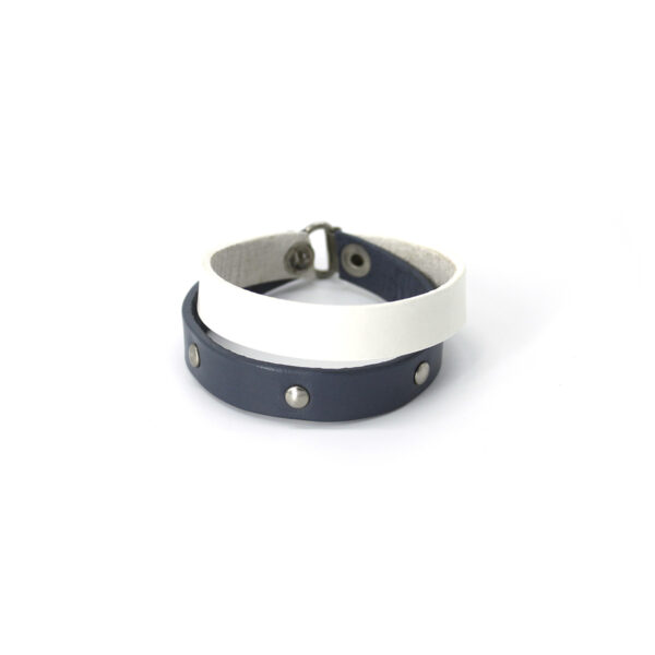 HELENA leather bracelet - White - BANIZS