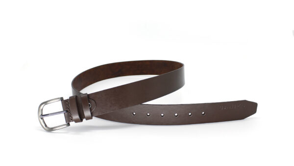 MARC leather belt - Dark Brown - BANIZS