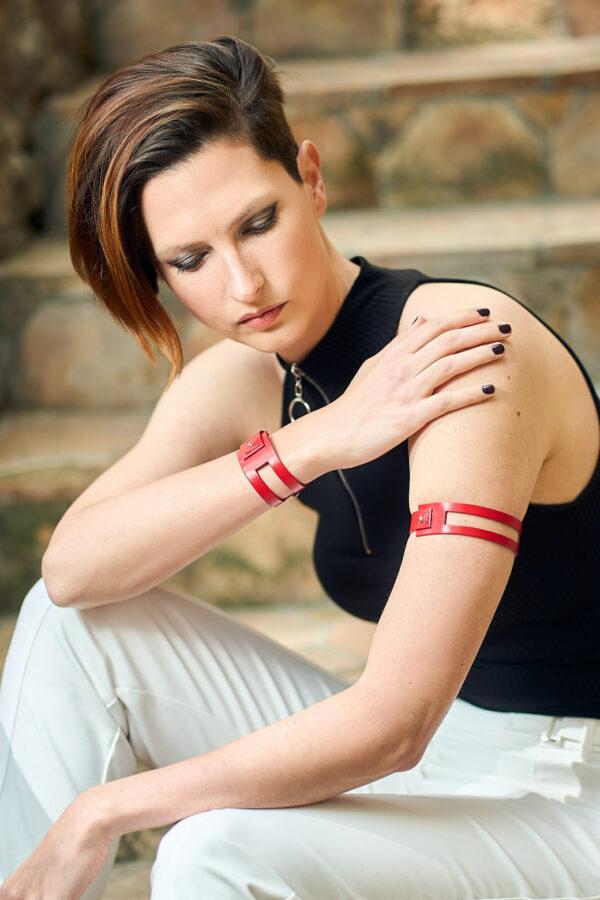 EMMA SET – upper arm bracelet + bracelet – optional color selection - Image 3
