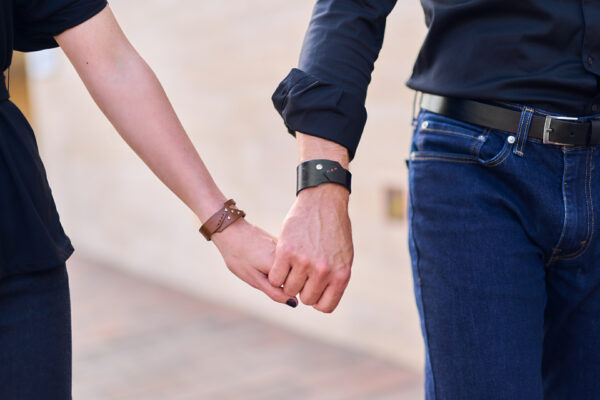 Models wear: GIULIANA - bracelet - Brown, OLIVER bracelet - Black, ADAM belt - Black - BANIZS
