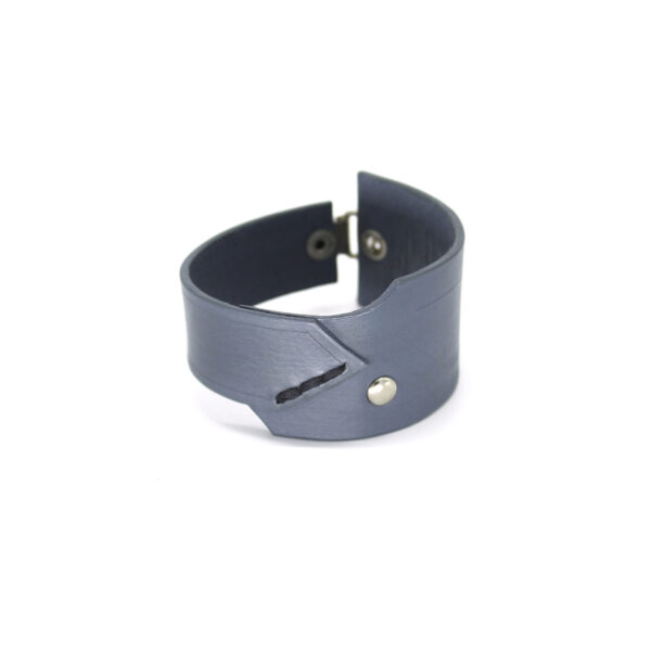 OLIVER leather bracelet - Gray - BANIZS