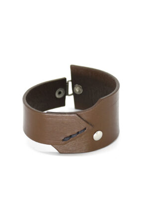 OLIVER leather bracelet - Light Brown - BANIZS