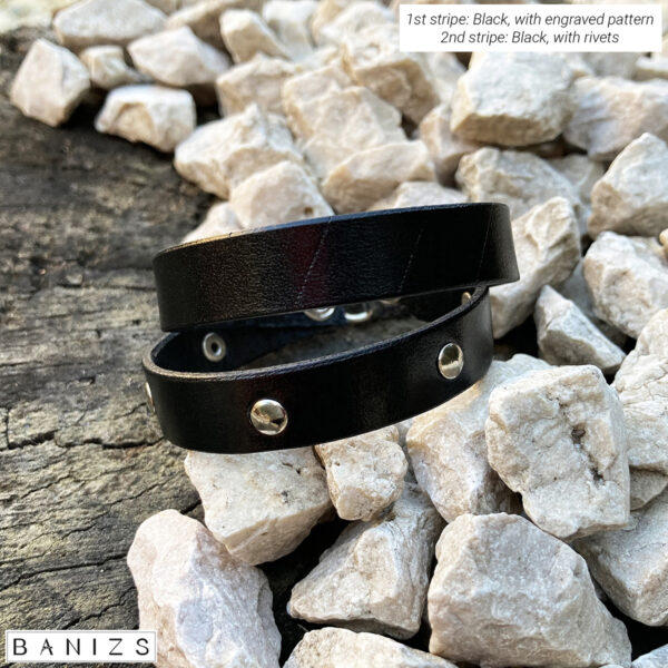 Double bracelet - Black - BANIZS