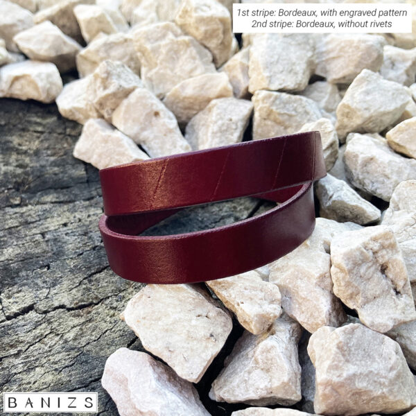 Double bracelet - Bordeaux - BANIZS