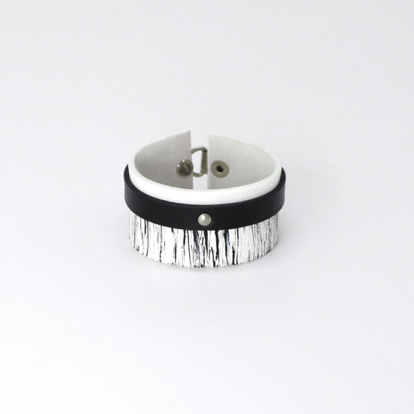 BANIZS Leather Goods - Layered leather bracelet black
