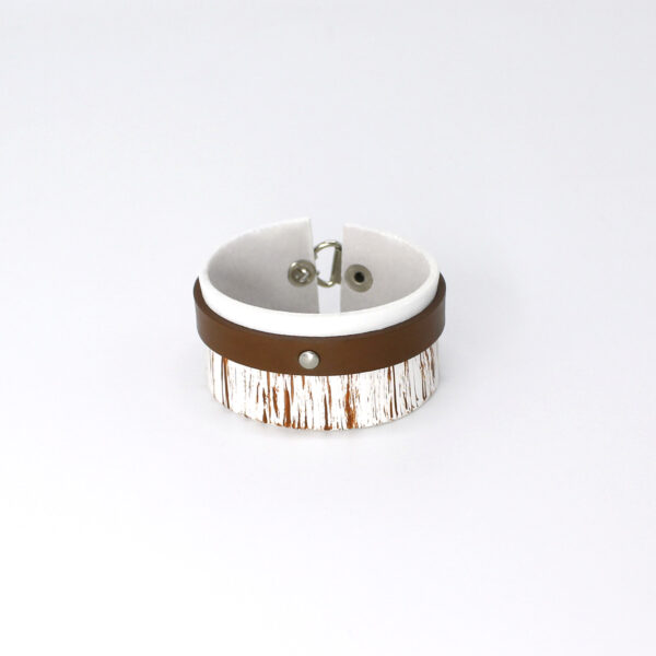 BANIZS Leather Goods - Layered leather bracelet brown