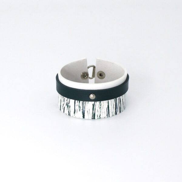 BANIZS Leather Goods - Layered leather bracelet green