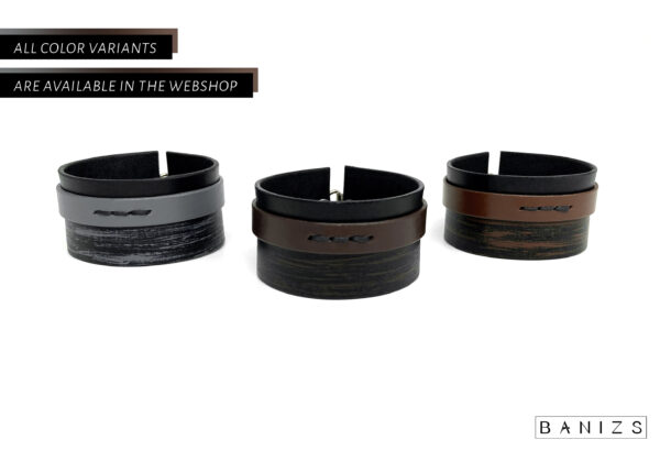 BANIZS Leather Goods - Layered leather men bracelets