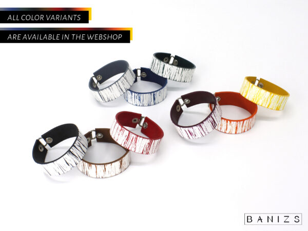 BANIZS Leather Goods - Patterned leather bracelets