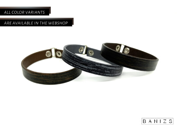 BANIZS Leather Goods - Patterned leather men bracelets