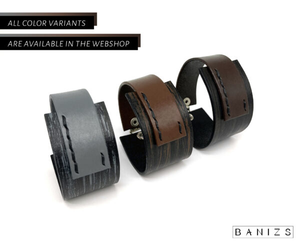 BANIZS Leather Goods - Rectangular leather men bracelets