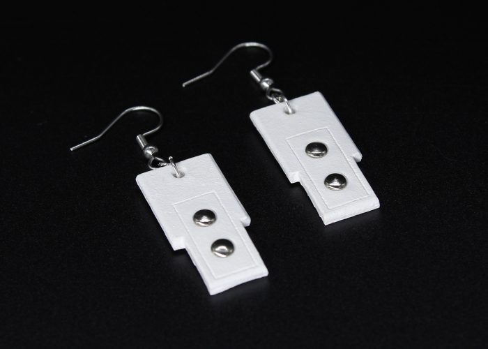EMMA earrings - White small version - BANIZS